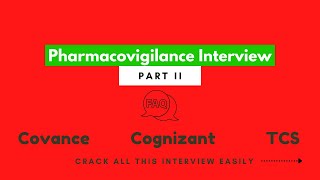 Pharmacovigilance Interview Questions and Answers Part IIPharmacy JobPharmacovigilance concepts [upl. by Nessa96]