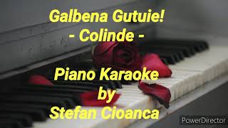 Galbena Gutuie Colinde piano karaoke  Nica Zaharia [upl. by Okwu46]