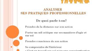 analyser ses pratiques professionnelles [upl. by Zakaria]