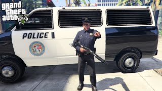 FRANKLIN BECOMES A COP IN GTA 5 GTA 5 Mods [upl. by Rees]