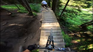 Chatel Bikepark  Zougouloukata amp Black shore tracks with Matteo Inniguez [upl. by Snashall]