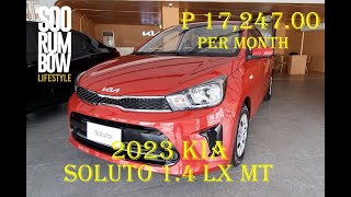 2023 Kia Soluto 14 LX MT Review Downpayment amp Monthly [upl. by Eleonora]