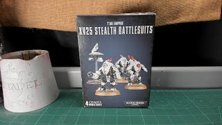 Warhammer 40K Tau XV25 Stealth Battlesuits Unboxing amp Review [upl. by Aniar950]