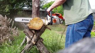 Stihl ms280 chainsaw video 1 of 2 [upl. by Giordano]