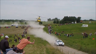 quotcrazyquot heli pilot Rally Poland 2014  very low pass [upl. by Ibrahim53]