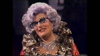 BARRY HUMPHRIES as DAME EDNA EVERAGE at the Logies with MICHAEL PARKINSON amp BERT NEWTON [upl. by Bartholemy88]