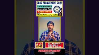 DRDO Apprentice Notification Out l 200 Jobs l Apply [upl. by Odoric]