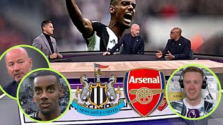 Newcastle vs Arsenal 10 Post Match Analysis  Isak Longstaff Alan Shearer Ian Wright Reactions [upl. by Whitten]