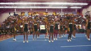 Cajon High School Cheer Homecoming 09 routine [upl. by Kiyohara26]