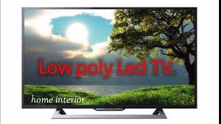 A low poly led tv in blender for beginners tutorial [upl. by Anivlac]