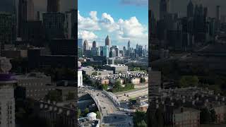 Atlanta rise up drone atlanta skyline drone views 4k views shorts viral city atl usa [upl. by Gwen]