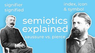 Semiotic Analysis  Ferdinand de Saussure amp Charles Sanders Pierce Theories Explained for Beginners [upl. by Castra]