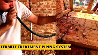 Termite piping system installation  Deemak ka permanent solution  termite control treatment [upl. by Rolando]