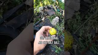 I didn’t know golf balls made that sound 😂 golfball demolition excavation ￼ [upl. by Ahsinawt]