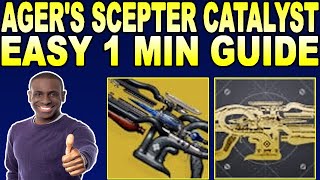 HOW TO GET Agers Scepter Catalyst amp Masterwork Destiny 2 [upl. by Yknip]