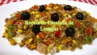 Ensalada de lentejas receta fácil [upl. by Marthena22]