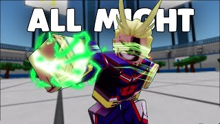 All Might Destroys The Heroes Battleground Server ROBLOX [upl. by Bernardine904]