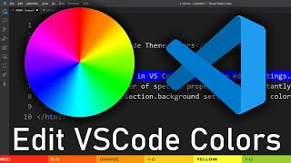 How To Change amp Edit Color Theme in Visual Studio Code [upl. by Finzer]