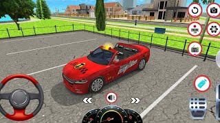 Red Car gaming video  Trafic school games gameplay videogame cartoonvideo [upl. by Nosille918]