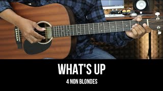 Whats Up  4 Non Blondes  EASY Guitar Tutorial with Chords  Lyrics [upl. by Neetsirhc430]