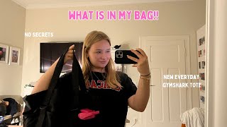 WHAT IS IN MY EVERYDAY GYMSHARK TOTE [upl. by Grew]