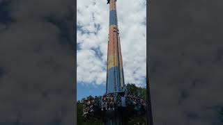 Most Intense Drop Tower in America  Acrophobia at Six Flags Over Georgia [upl. by Nugesulo]