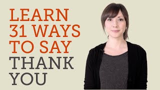 How to Say Thank You in 31 Languages [upl. by Bowie]