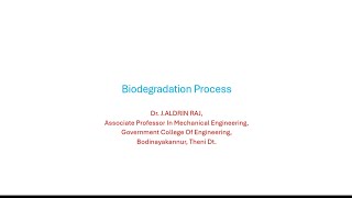 Biodegradation Process [upl. by Imorej]