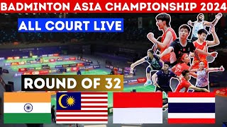 🔴Court 4 ​​LOH Kean Yew  NISHIMOTO Kenta Badminton Asia Championships 2024 [upl. by Tunk]