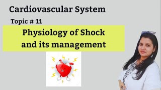 Shock physiology 1 classification and management [upl. by Cas]