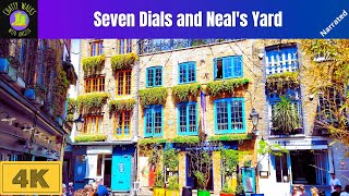 London 4K narrated walk Seven Dials Neals Yard Seven Dials Market and Ching Court  London walk [upl. by Gloriane920]