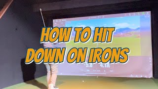 HITTING DOWN on IRONS  Creating a Negative ATTACK ANGLE  The Chip Shot Progression [upl. by Nitsirhc194]