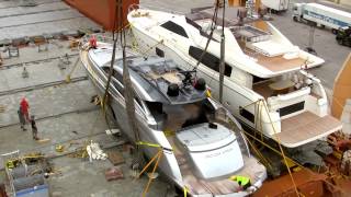 What Does It Take To Transport A Yacht  Part 2  Loading The Yachts [upl. by Uwkuhceki776]