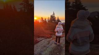 Sunrise  Cadillac mountain Acadia National Park acadianationalpark maine newengland sunrise [upl. by Alderman]