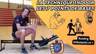 Aviron Indoor débutants les sept points techniques de base [upl. by Decato]