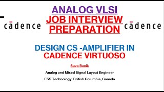 Design Common Source Amplifier in Cadence VirtuosoMOSFET Amplifier Design VLSI  Lec3 [upl. by Ammeg]