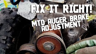 Snowblower Repair MTD Snowblower Belt Cover and Auger Brake Fix [upl. by Zaraf153]