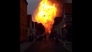 Gasexplosion in Ludwigshafen Feuersbrunst mitten in der Stadt [upl. by Lunnete]