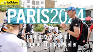 Profis im TriathlonTrainingslager Chefcoach Thomas Moeller über Pläne und Umfänge  PARIS 2024 [upl. by Sillek]