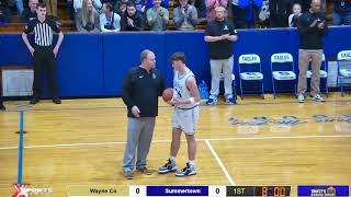 Wayne Co Basketball Sweep Summertown at The Nest [upl. by Siddra]