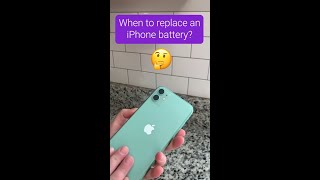 When to replace the battery on your iPhone shorts [upl. by Hazlett]