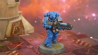 Warhammer 40K  Ultramarines Primaris Hellblaster [upl. by Ekaj]