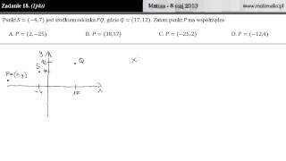 Zadanie 18  Matura 8 maja 2013 [upl. by Nwahsav]