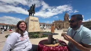 Esculturas en Arcilla Despedazadas en la Plaza Mayor de Tunja cara a cara frente a la arcilla [upl. by Lehcor]