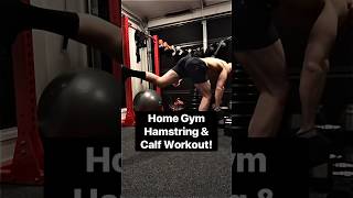 Home Gym Hamstring amp Calf Workout 🔥💪 shorts lowerbodyworkout fitover50 [upl. by Bonney17]