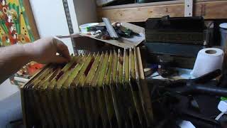 Hohner Pre Pokerwork Accordion Restoration  Part 3 Bellows Cloth [upl. by Dlareg]