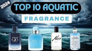 TOP 10 AQUATICMARINE FRAGRANCES FOR MEN 2024  SMELL LIKE THE SEA [upl. by Anayt]