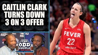 Cailin Clark Turns Down 1 Million Offer From Unrivaled 3 on 3 League  THE ODD COUPLE [upl. by Kizzee976]