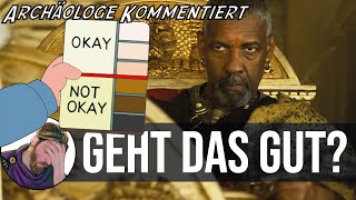 Archäologe kommentiert Gladiator II  Hintergründe Geschichte Archäologie reaction history [upl. by Annwahsal199]