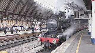 Stanier 8F 48151 leaves York 4418 [upl. by Compton]